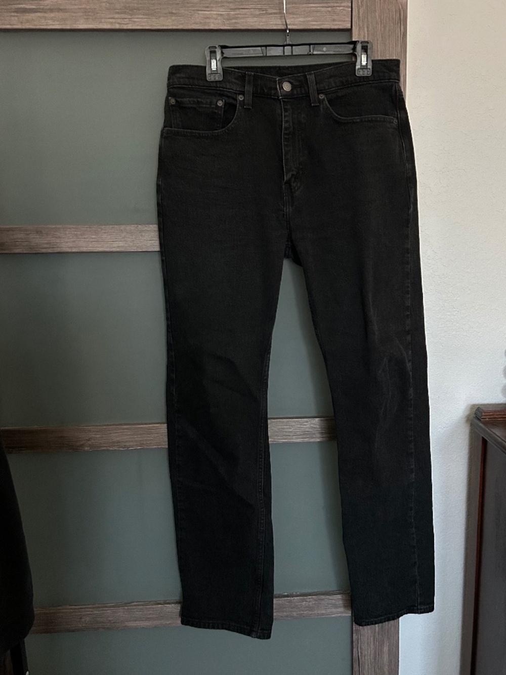 Levi's 505 | Regular Fit Men's Jeans- Black-Size 34x32